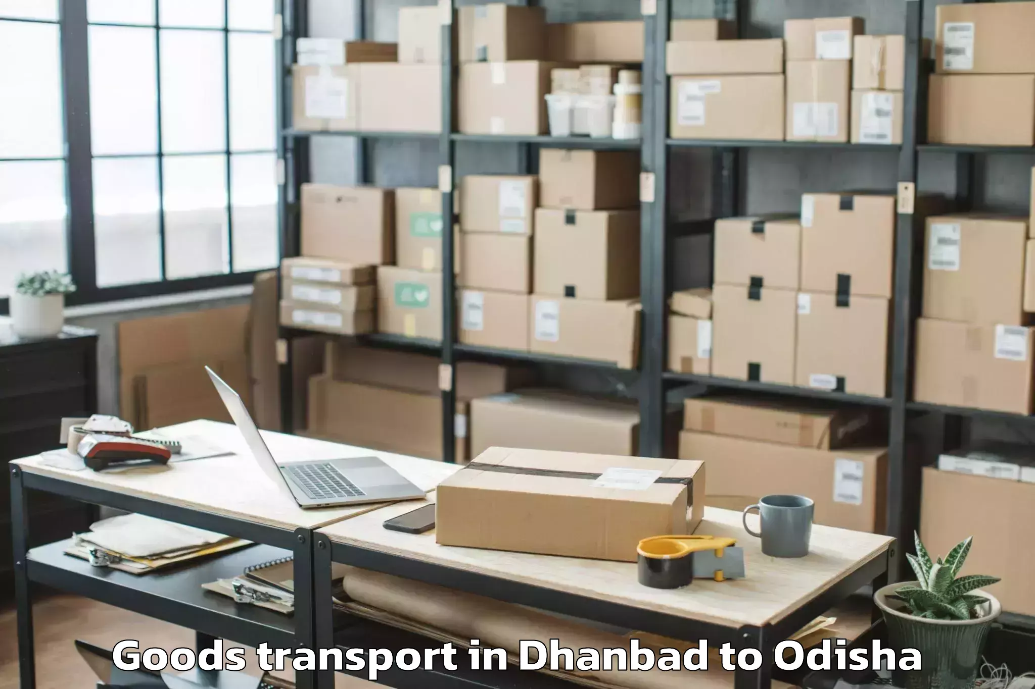 Easy Dhanbad to Balinga Goods Transport Booking